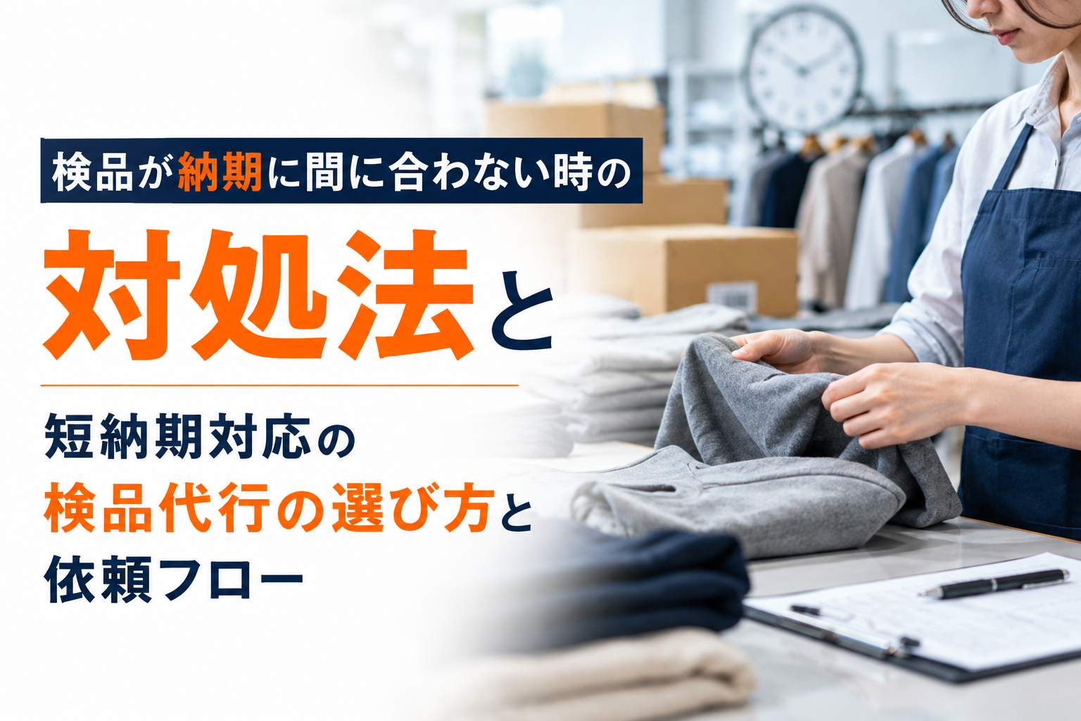 検品が納期に間に合わない時の対処法｜短納期対応の検品代行の選び方と依頼フロー